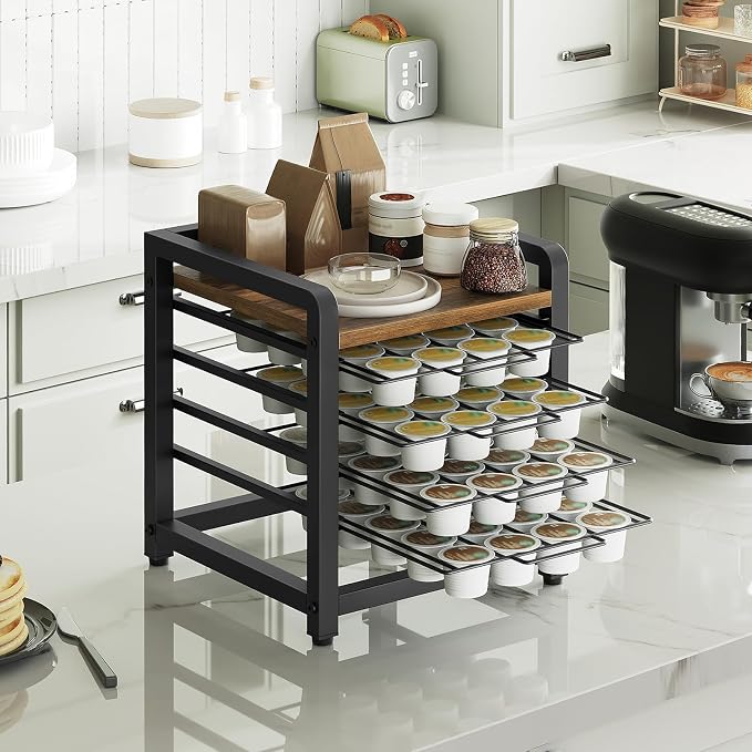 YATINEY Coffee Pod Drawer Holder, 4 Tier Organizer - Image 2