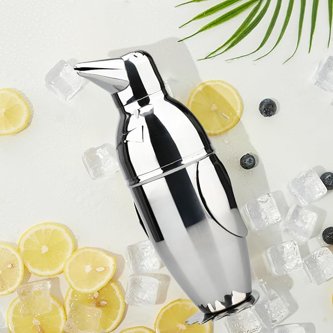 Penguin Cocktail Shaker, Bartender Shakers 17oz - Image 9