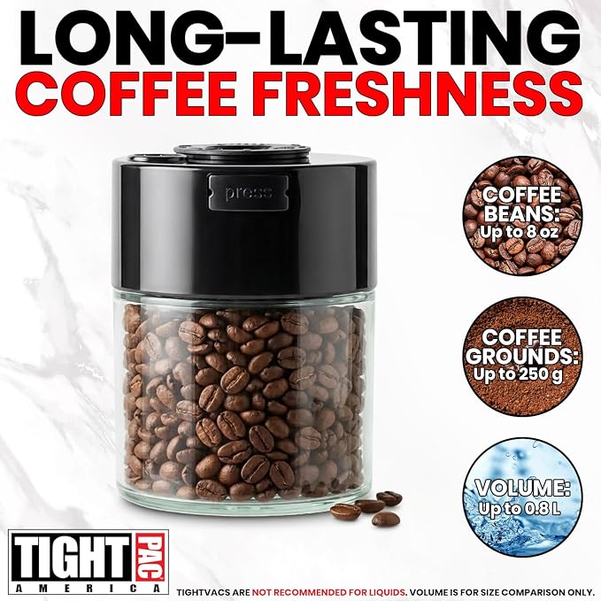 COFFEEVAC Pump It Out Airtight Coffee Container – Vacuum Storage Container - Image 8