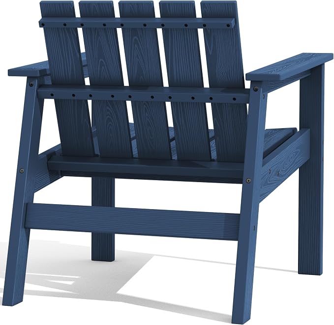 SERWALL Adirondack Chair Set, Includes Adirondack Chairs Set of 2 and 1 Piece - Image 4