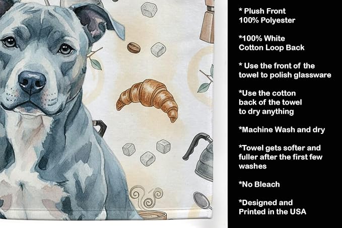 Caroline's Treasures Blue American Staffordshire Terrier Coffee Bar Kitchen - Image 4