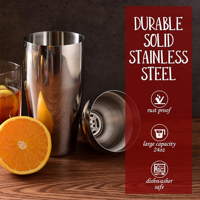 Cocktail Shaker Set Bartender Kit : 12-Piece Bar Tool Set - Image 3