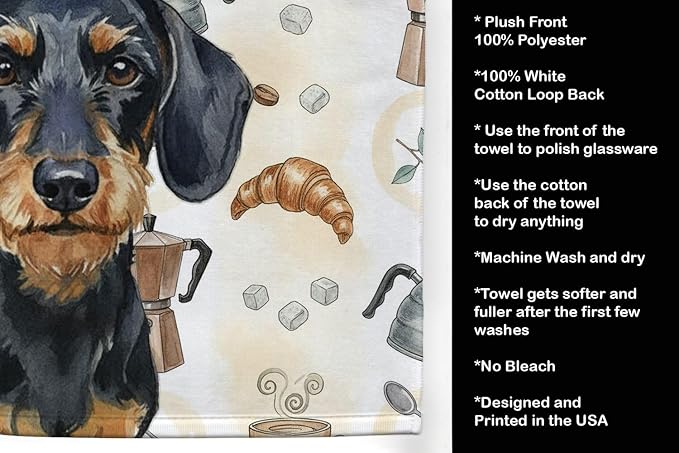 Caroline's Treasures Wirehaired Black and Tan Dachshund Coffee Bar Kitchen - Image 4