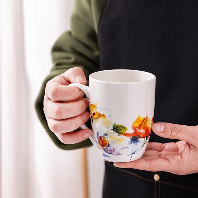 GBhome 12oz Coffee Mugs Set fo 6, Ceramic Coffee Mugs - Image 5