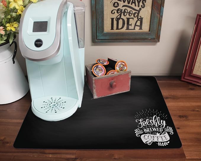 Chalkboard Style Placemat for your Coffee Maker or Espresso Machine - Image 2