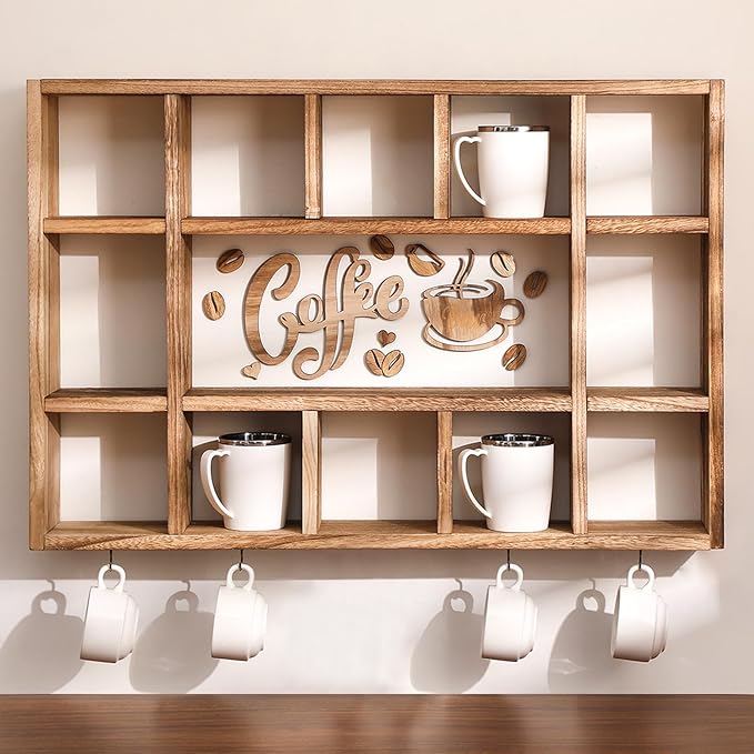 Cinnvoice Oversize Coffee Mug Display Shelf by Cinnvoice