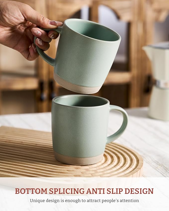 famiware Coffee Mugs Set of 4, Milkyway 13 oz Mug Set, Ceramic Cup Set - Image 2