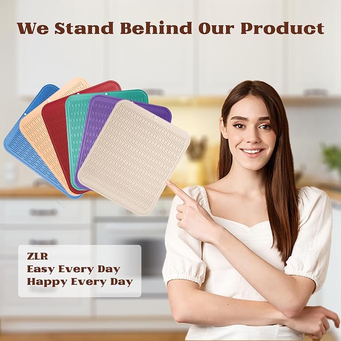 ZLR Heavy-Duty Silicone Dish Drying Mat - Image 7
