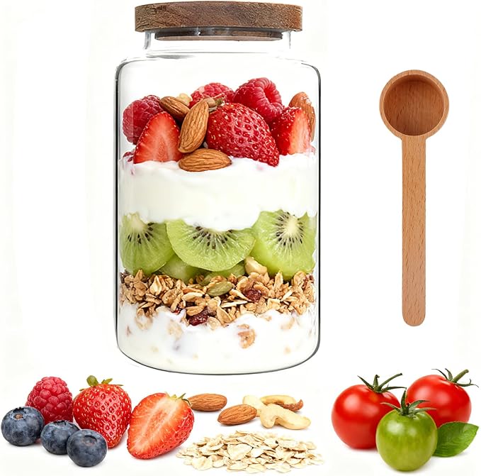 Large Glass Coffee Storage Jar - Image 2