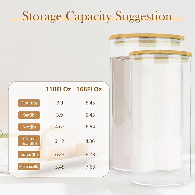 Large Glass Cereal Containers Storage - Image 5