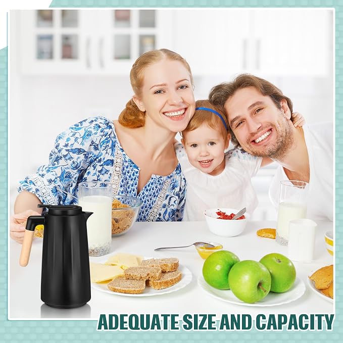 Ziliny 2 Pcs 34 oz Thermal Coffee Carafe - Image 3