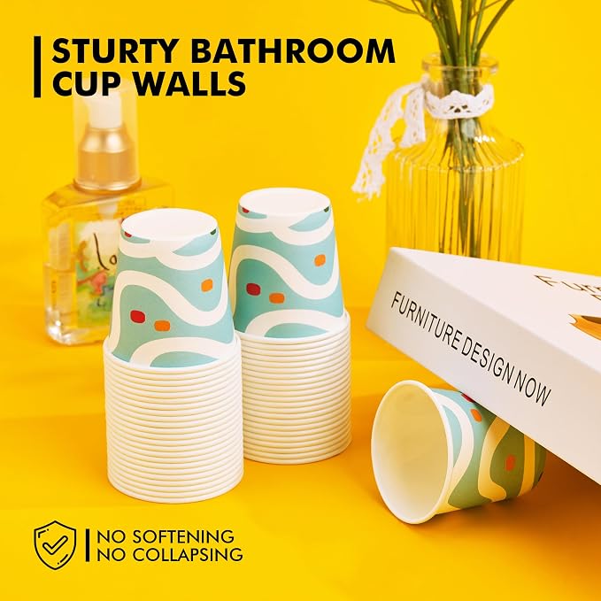 RACETOP Paper Cups 3 oz, Bathroom Cups 3 oz, Disposable Bathroom Paper Cups - Image 6