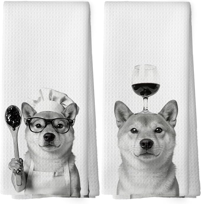 Funny Shiba Inu Hand Towels, Shiba Inu Gifts by XPH