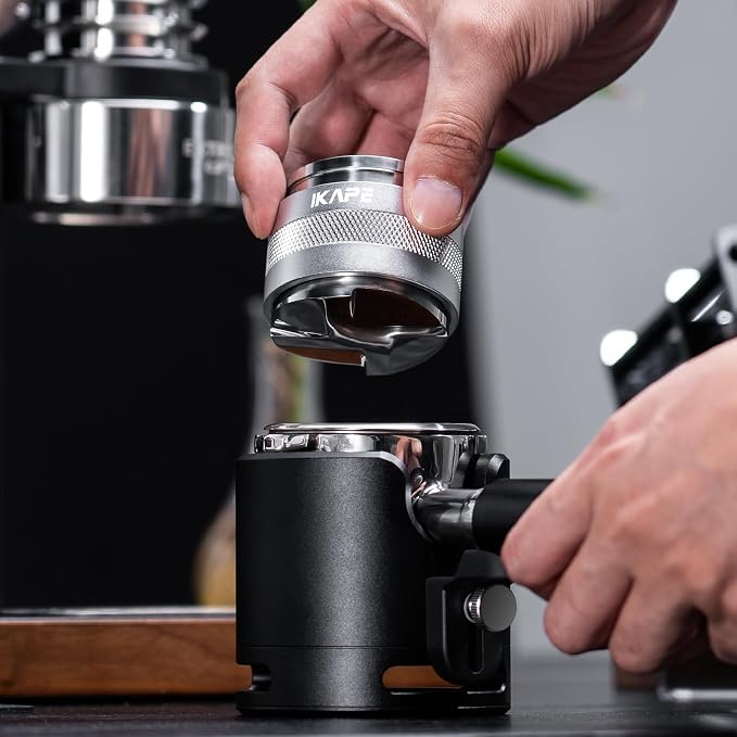 IKAPE Coffee Products, 49MM Coffee Distributor & Hand Tamper, Adjustable Depth - Image 7