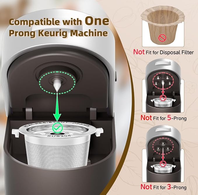 2 Pack Reusable K Cups for Keurig- All Stainless Steel Coffee Pods for Keurig 1 - Image 7