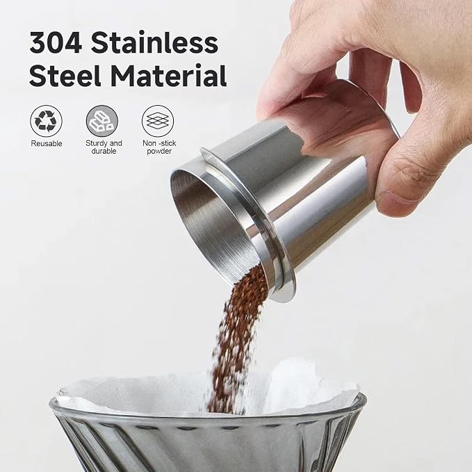 Coffee Dosing Cup 51mm Coffee Bean Dosing Cup, Stainless Steel Coffee Dosing - Image 3