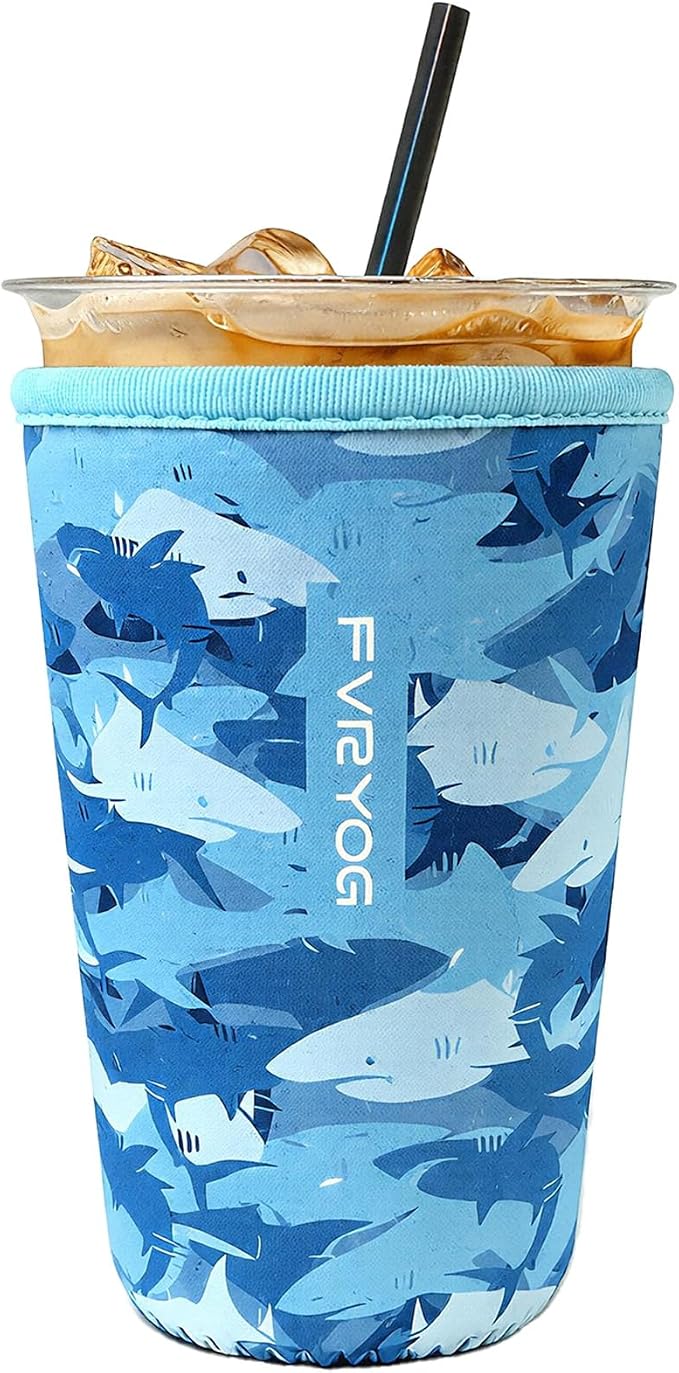 Reusable Insulated Neoprene Iced Coffee Sleeves by Fvryog