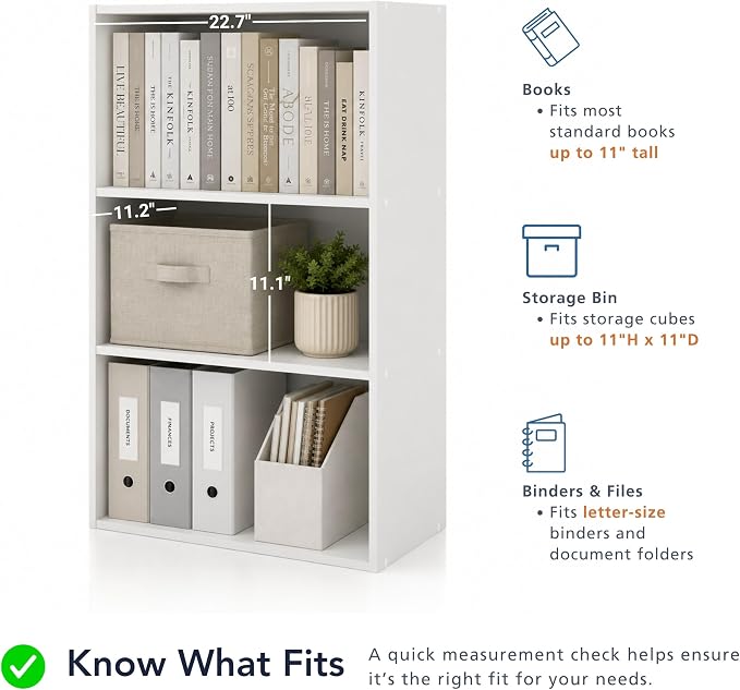 Homes: Inside + Out Apexa 4-Tier Cube Storage Organizer Shelves, Stackable Wood - Image 6