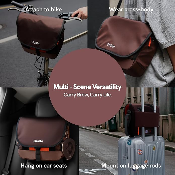 Flex Messenger Shoulder Bag, Nylon Crossbody Travel Bag - Image 6