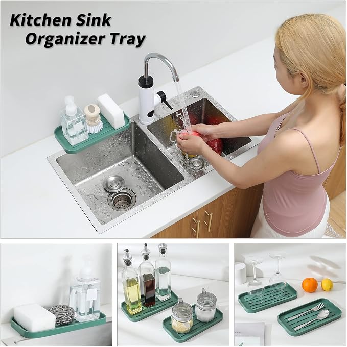 MicoYang Silicone Kitchen Sink Organizer Tray - Image 3