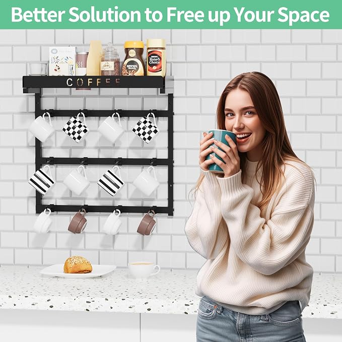 Coffee Mug Holder Wall Mounted - Image 7