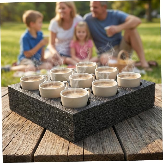 Multi-Hole Drink Holder Cup Carrier Tray - Image 5