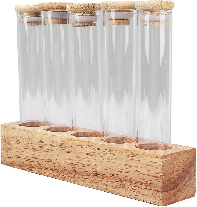 AUNMAS 12 Pack Coffee Bean Storage Tubes Single Dose Coffee Bean Cellars Glass - Image 4