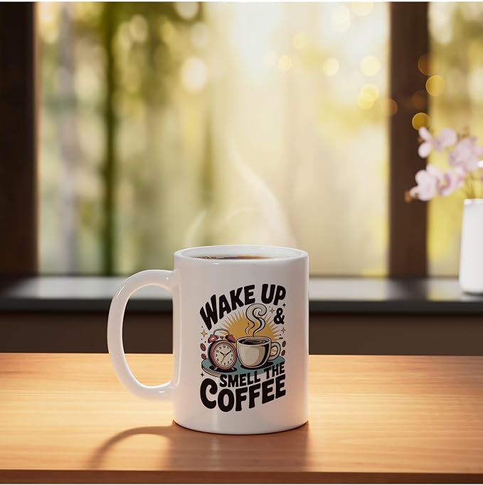 Smell that coffee Ceramic Mug - Image 3