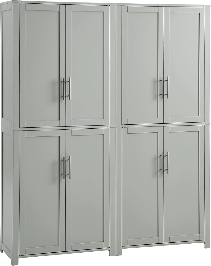 Crosley Furniture Savannah 2-Piece Pantry Storage Cabinet Set by CrosleyFurniture