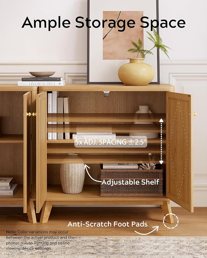 EYYTHUNG Buffet Cabinets Set of 3 - Image 4