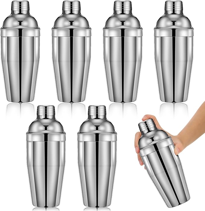 Nitial 6 Pcs Bar Cocktail Shaker Professional Stainless Steel Martini Drink by Nitial