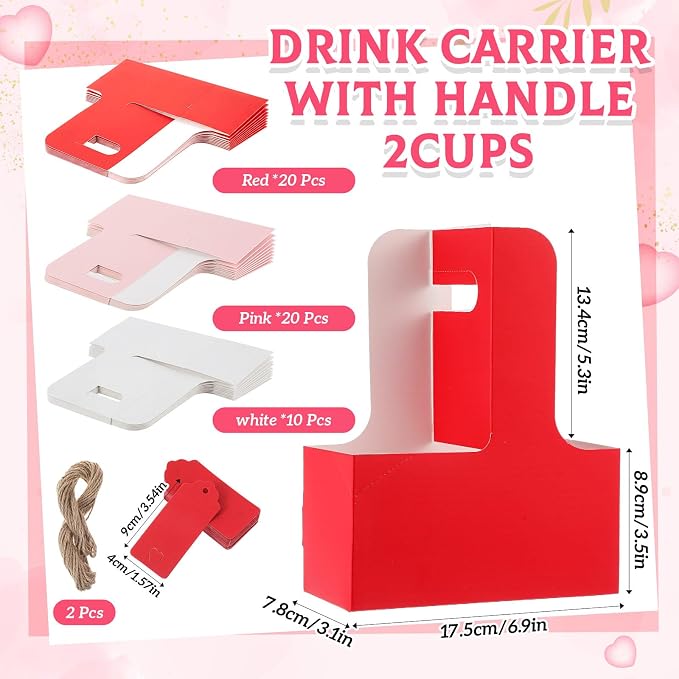 MotiMind 50 Pack Teacher Appreciation 2 Cup Drink Carrier - Image 3