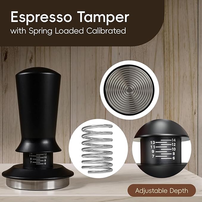 7 Pcs 51mm Espresso Tamper Tools Accessories Kit - Image 3