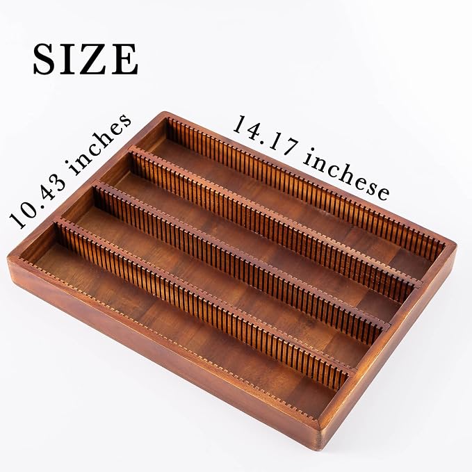 Acacia Wood Coffee Pod Holder Tray Compatible - Image 2