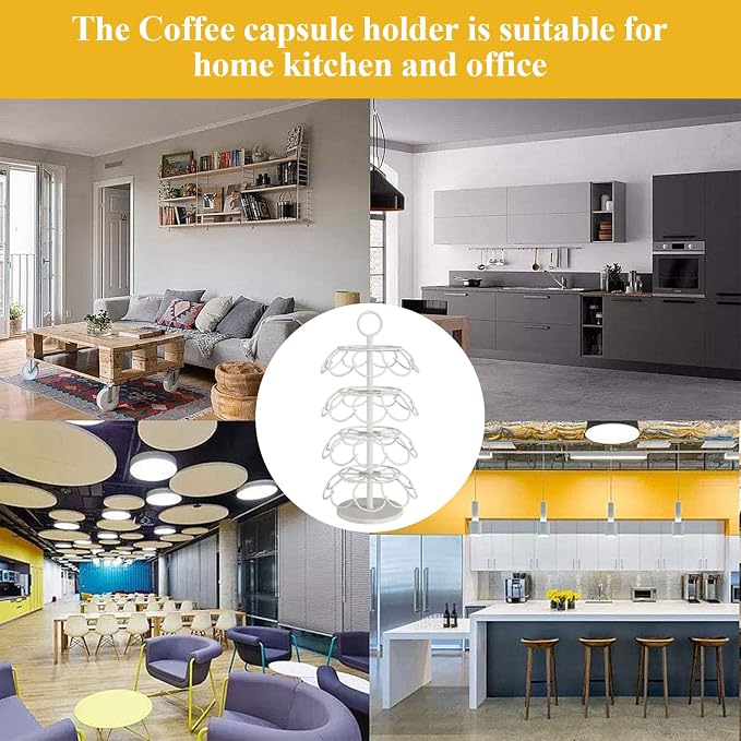 Coffee Pod Carousel Holder, Compatible - Image 7