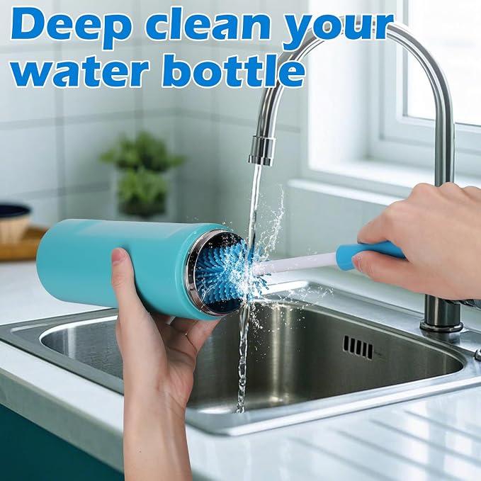 Palksky Water Bottle Cleaning Brush Kit, Brush and Straw Cleaner - Image 2