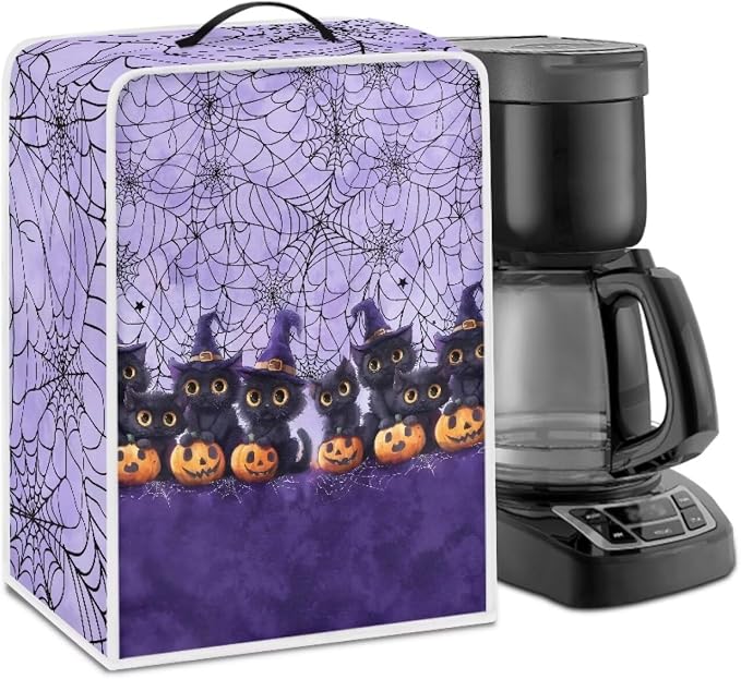 Cat Cobweb Coffee Maker Cover for Kitchen by Psesaysky