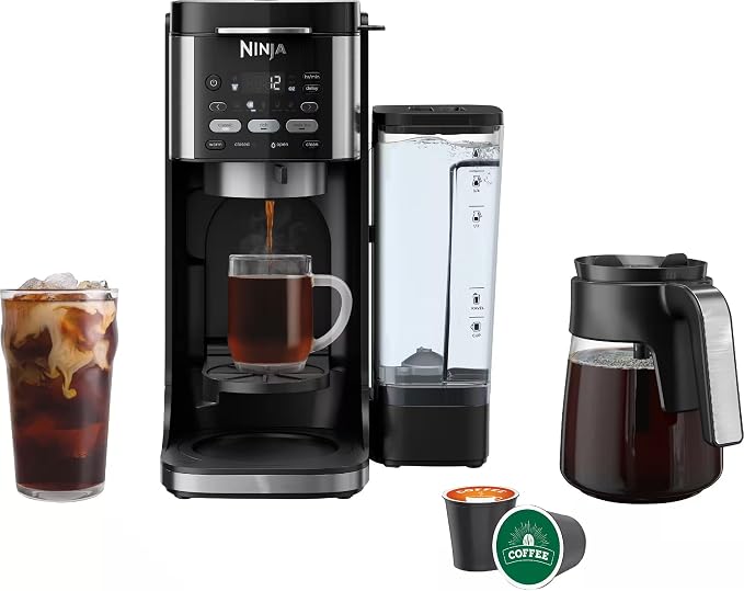 Ninja DualBrew Pro Hot & Iced Coffee Drip Coffee Maker | Compatible by Amazon+Renewed