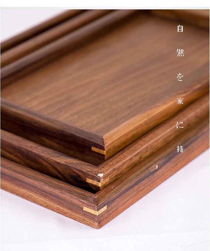 Wood Serving Trays for Home Bar Restaurant Coffee Shop - Image 2
