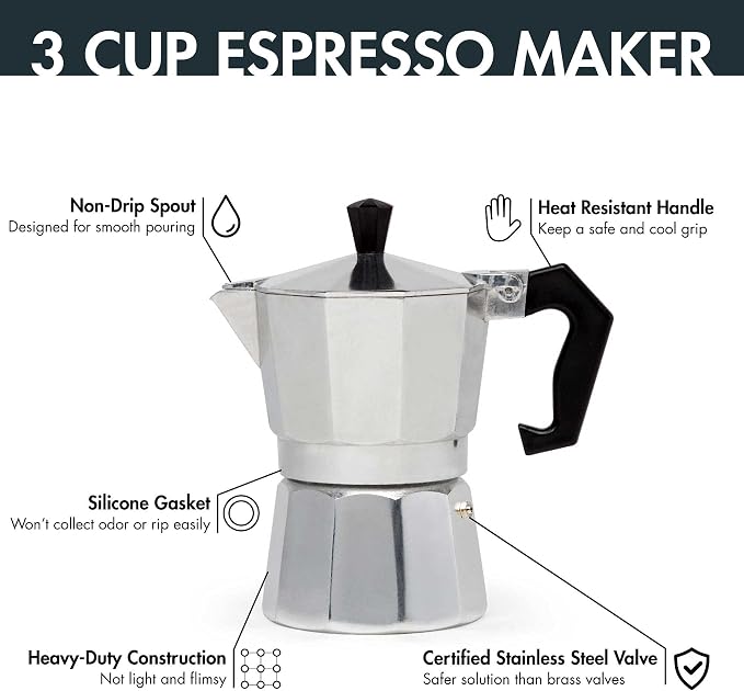 Primula Classic Stovetop Espresso and Coffee Maker, Moka Pot - Image 2