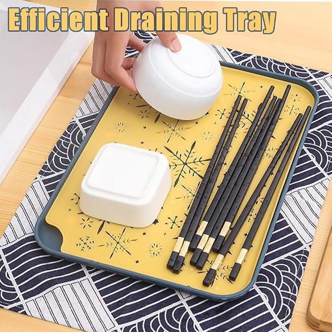 Christmas 2-Tier Drain Tray, Fruit Bowl Rack Drainage Water Drip, Plastic Tea - Image 3