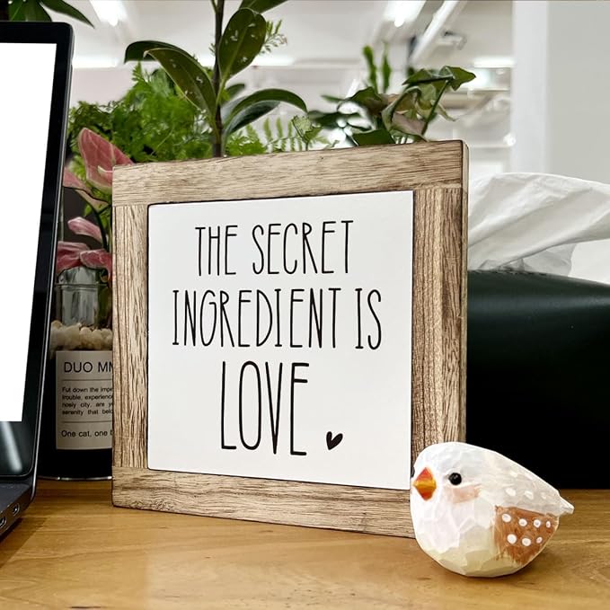 The Secret Ingredient Wooden Sign - Image 6