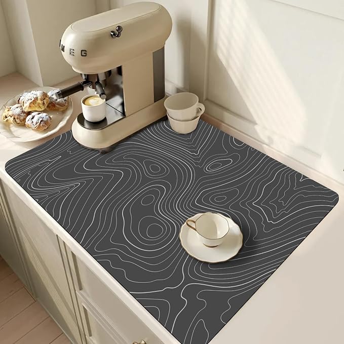 Coffee Mat, Coffee Bar Accessories Fit Under Coffee Maker Espresso Machine by Unknown