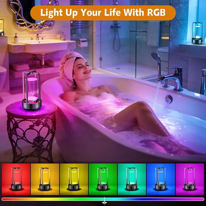 Portable Table Lamp for Outdoor Indoor: Cordless Rechargeable Desk Lamp - Image 5