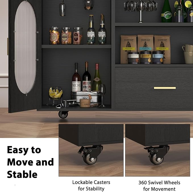 HSH 72" Rolling Kitchen Island - Image 6