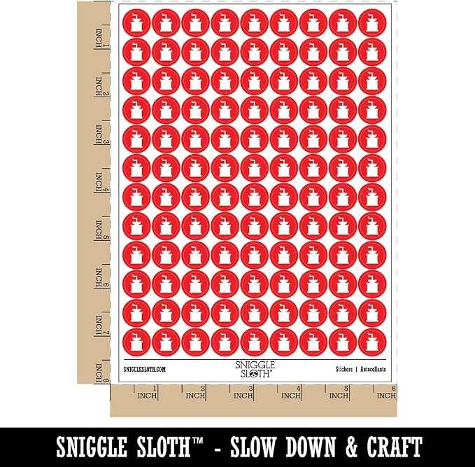 Coffee Grinder Solid 200+ Round Stickers - Image 2