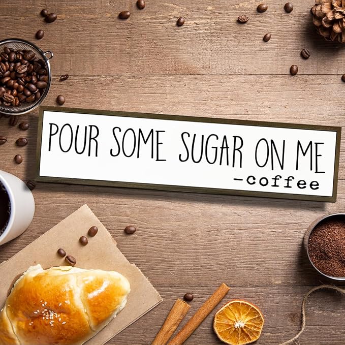 Coffee Wood Sign, Humorous Coffees Decoration - Image 4