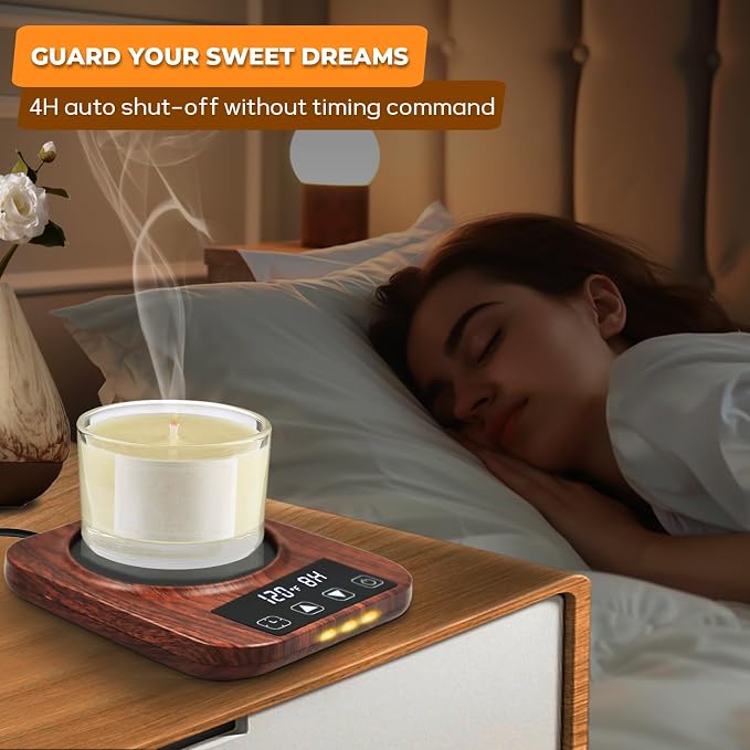 Coffee Mug Warmer, 9 Temp, 1-12H Timer Smart Electric, Auto Shut Off | Candle - Image 6