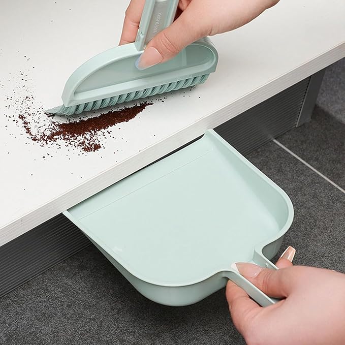 PMQEWZL Espresso Machine Cleaning Brush + Mini Dustpan Broom Set | Dual-Head - Image 5