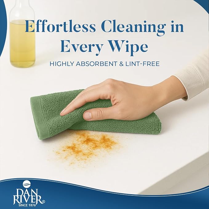 DAN RIVER Kitchen Bar Mops, 16 by 19 Inches, 100% Cotton Super Absorbent - Image 2